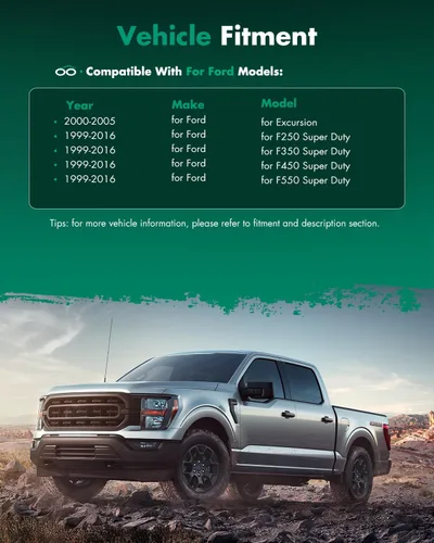 Vista 7 de SCITOO Espejo lateral de repuesto para Ford F-250 F-350 F-450 F-550 Super Duty 2000-2005 para Ford Excursion, espejo lateral inferior derecho