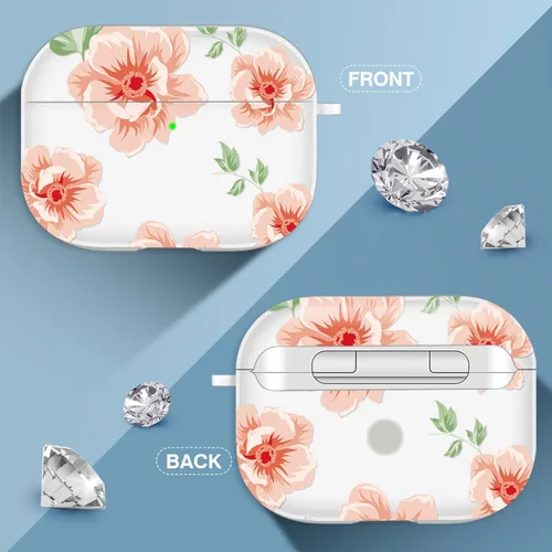 Vista 7 de Funda compatible con Airpod Pro con llavero, kit de cordón, funda para Airpod Pro, funda para Apple Airpods Pro, funda para Airpods Pro