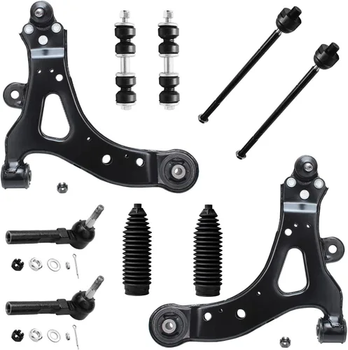 Vista 529 de Detroit Axle - Kit de suspensión frontal de 10 piezas para Dodge Avenger 2008-2014, Chrysler Sebring 2007-2010, 2 brazos de control inferiores, 2