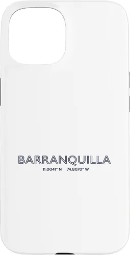 Vista 6 de Colombia City Coordinates - Barranquilla Case for iPhone 16