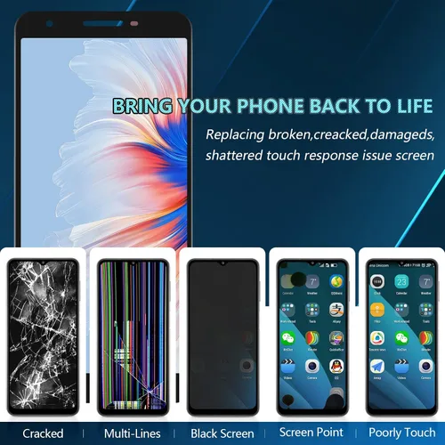 Vista 3 de Pantalla para Google Pixel 3A OLED Reemplazo de pantalla táctil LCD digitalizador Asamblea para Google Pixel 3A G020A G020E G020B LCD