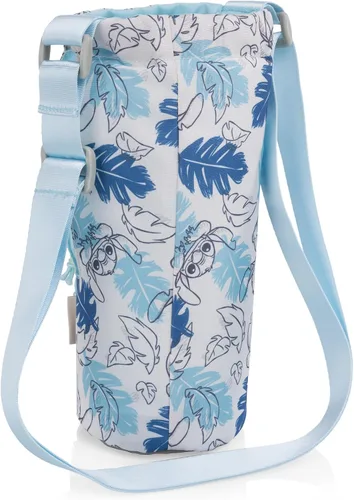 Vista 4 de PICNIC TIME Disney Lilo & Stitch - Bolsa para vaso de 40 onzas, bolsa cruzada aislada para vaso con correa y bolsillo para teléfono, se adapta a