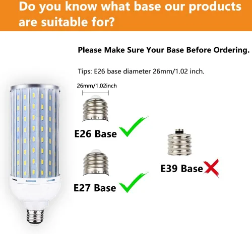 Vista 4 de 80 W LED bombilla de forma maíz, 6000LM E26/E27 6000 K 85 V ~ 265 V de brillante luz para interior o gran área, garaje, granero, taller, almacén