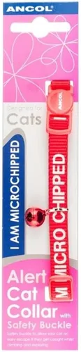 Vista 2 de Ancol I Am - Collar de seguridad para gatos con microchip, accesorio reflectante y cómodo para mascotas con hebilla de separación, banda