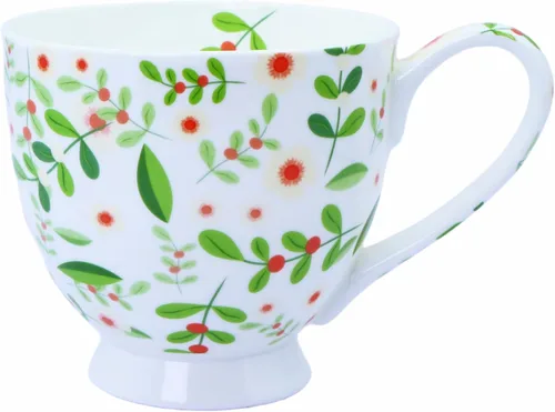 Vista 20 de Tazas de café de porcelana de hueso de 16oz para mujeres Tazas Flora Tazas de café y té Novedades Tazas de café para regalar a mujeres, mamá, amigas