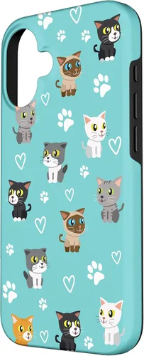 Vista 2 de Funda para iPhone 16 Cat Meow Kitten Kawaii Design Cat Mom