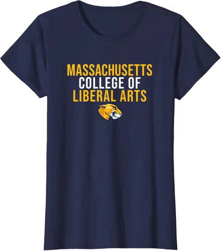 Vista 3 de Mass Liberal Arts MCLA Trailblazers - Camiseta apilada, Azul