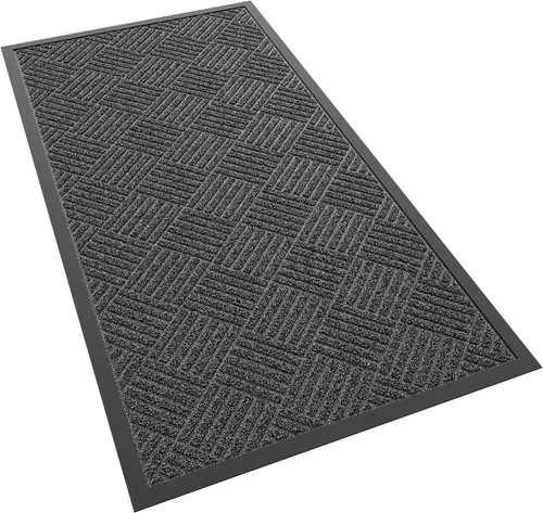 Vista 16 de Tapete para puerta delantera, 48 x 24 pulgadas, resistente para interiores y exteriores, tapete de bienvenida antideslizante para entrada, parte