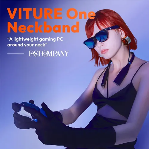 Vista 2 de VITURE Una banda para el cuello, compatible con gafas VITURE One XR, socio oficial de PSPlay y XBXPlay, 128 GB, juego remoto, juegos en la nube