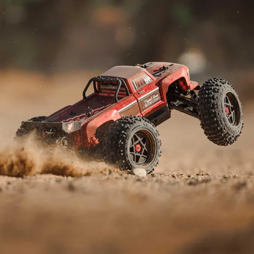 Vista 5 de ARRMA Camión RC Outcast 4X4 4S BLX 1/10 4WD Camión de acrobacias RTR (batería y cargador no incluidos), rojo, ARA4410V2T4