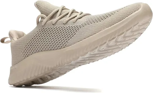 Vista 6 de Wrezatro Zapatos para caminar para hombre, ultraligeros, transpirables, antideslizantes, informales, de moda, de malla, para entrenamiento, deportes