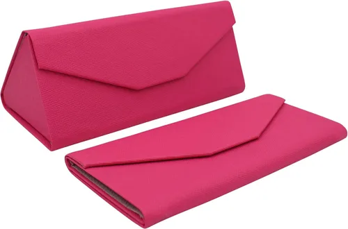 Vista 130 de Real Sic Funda para lentes de sol para hombres y mujeres, soporte magnético plegable para lentes de sol, inspirado en el color sólido