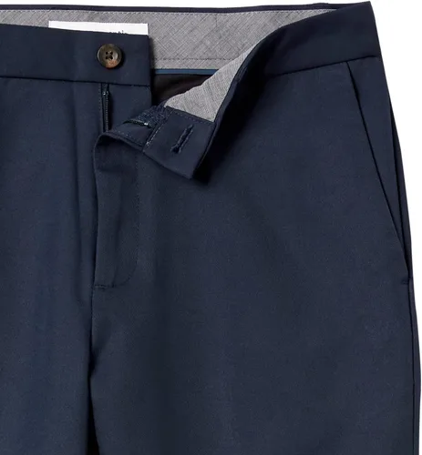 Vista 8 de Amazon Essentials - Pantalón de vestir de corte ajustado y diseño frontal plano para hombre