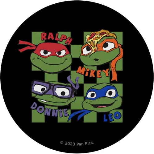 Vista 3 de Teenage Mutant Ninja Turtles: Cabezas de tortuga mutantes de caos PopSockets intercambiables PopGrip