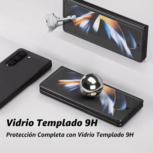 Vista 5 de DOME GLASS Whitestone - Protector de pantalla para Samsung Galaxy Z Fold 5 2023, protector de pantalla de vidrio templado completo con tecnología
