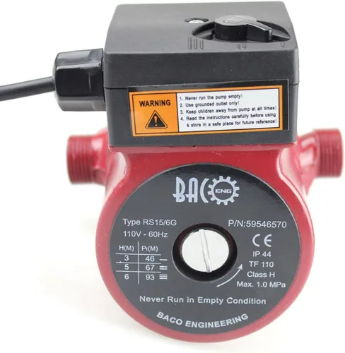 Vista 7 de Bacoeng Bomba de recirculación de agua caliente, 110 V NPT de 3/4 pulg., bomba de circulación con enchufe de EE. UU