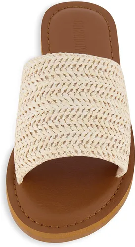 Vista 3 de CUSHIONAIRE Sandalia Carly Slide para mujer con espuma viscoelástica