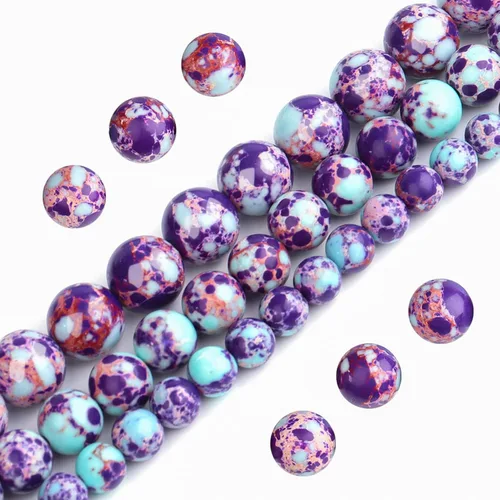 Vista 5 de 7 cuentas de piedra preciosa de chakra de 8 mm pulidas y redondas, 49 piezas, piedras naturales suaves para chakra, cristales curativos y piedras 7
