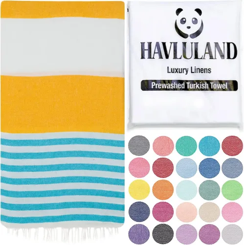 Vista 18 de Havluland - Juego de toallas de baño (100 % algodón turco)