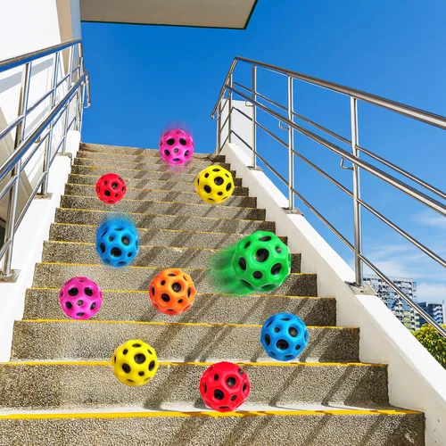 Vista 3 de ZHEBAG Super High Jumping Ball,Extreme High Bouncing Ball, Super High Bouncing Ball, Children's Sensory Ball, Athlete Training Ball