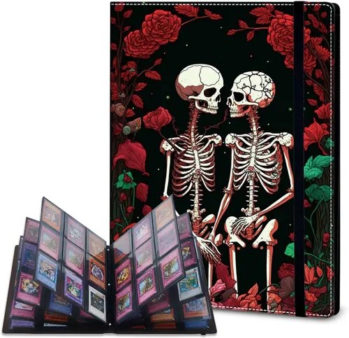 Vista 39 de Rossy Carpeta de tarjetas con 4 bolsillos, carpeta de tarjetas intercambiables, álbum de colección de tarjetas, para 160 tarjetas de carga lateral