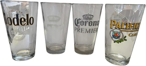 Vista 6 de Beers of Mexico - Juego de 4 vasos de pinta