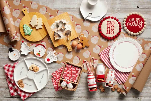 Vista 4 de Mud Pie Papel Kraft, tablero aprox 12 1/2 "x 9 1/2", árbol de Navidad