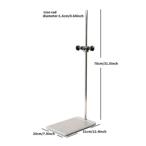 Vista 2 de ONiLAB 18900258 Soporte de placa universal con varilla de soporte y abrazadera para agitador superior