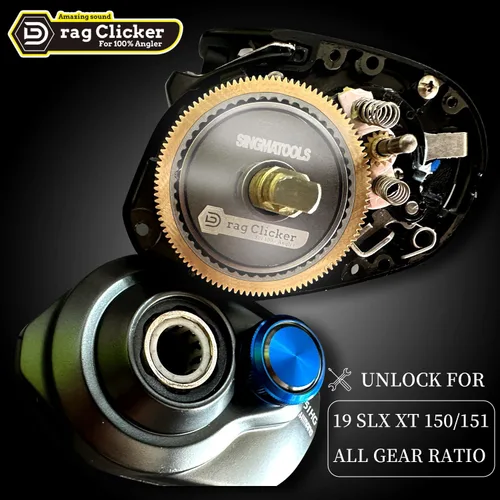 Vista 5 de Kit de Clicker de Arrastre para Carrete Baitcasting para Shimano Curado Tranx Metanium Bantam Chronarch MGL SLX DC XT Series Equipo y Accesorios