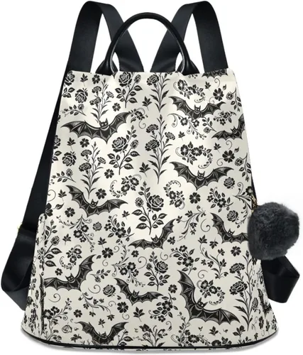 Vista 21 de ALAZA - Mochila para mujer, divertida, antirrobo, a la moda, bolsa de hombro, mochila de mujer, Alquimia, Classic