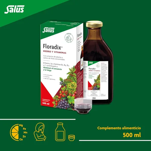 Vista 3 de Floradix hierro + hierbas extracto líquido fórmula 17 onzas