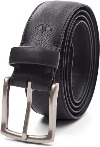 Vista 8 de Dockers Cinturón casual de cuero para hombre, estilo diario (tamaño regular y grande y alto)
