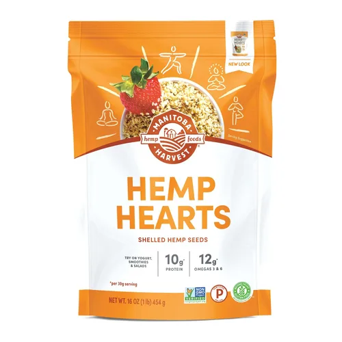 Vista 11 de Manitoba Harvest Corazones de Cáñamo, Semillas de Cáñamo Descascarilladas - 0.9 oz, Paquete de 12 - 10g de Proteína Vegetal y 12g de Omega 3 y 6 por