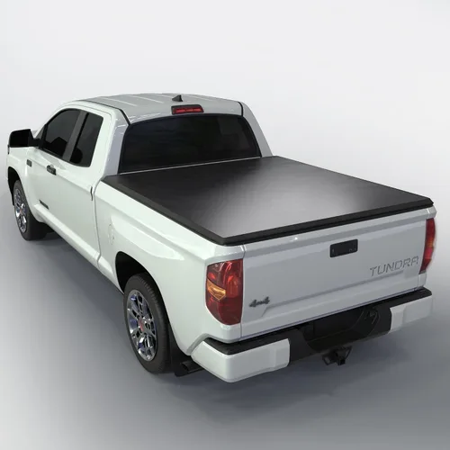 Vista 10 de Toptiny Cubierta enrollable suave para caja de camioneta, SR004, compatible con Chevy Silverado 2014 - 2018, GMC Sierra de 6 pies 5 pulgadas