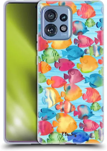 Vista 15 de Head Case Designs Officially Licensed Paul Brent Agate Mermaid Coastal Soft Gel Case Compatible with Moto Edge 40 Pro/Plus 2023