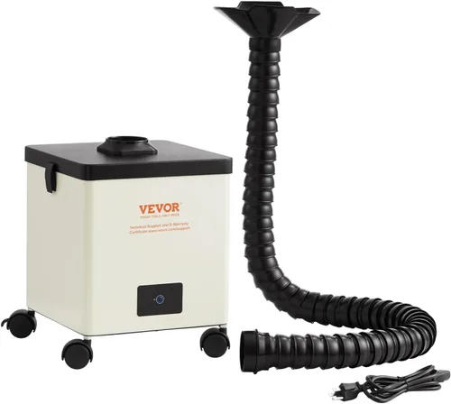 Vista 9 de VEVOR Extractor de humos de soldadura, extractor de humo de soldadura de 100 W con filtros de 3 etapas, absorbente de humo de succión fuerte de 240