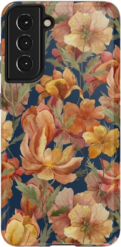 Vista 135 de Casely Funda para Galaxy S9 Postura de cadáver Yoga de esqueleto Diseño protector delgado esencial de doble capa