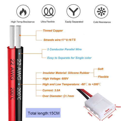 Vista 6 de Kit de Conectores para Tira LED de 2 Pines de 8mm FSJEE Incluye Conector de Esquina en Ángulo Recto de 2 Pines, Forma de T y Conector Sin Espacios