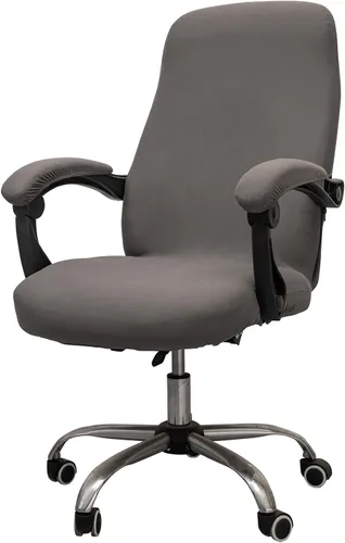 Vista 33 de Melaluxe Funda para silla de oficina con fundas para brazos - Funda elástica universal para silla de escritorio, fundas para silla de computadora
