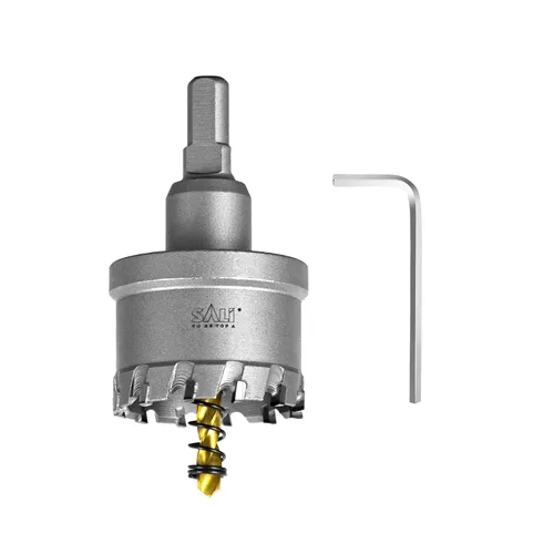 Vista 21 de SALI Kit de sierra perforadora TCT de 1 pulgada (1.024 in) con punta de carburo de tungsteno con broca piloto chapada en titanio para metal, acero