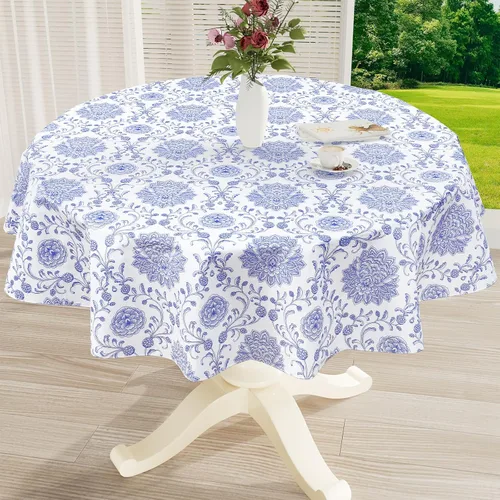 Vista 40 de misaya Mantel rectangular de vinilo impermeable, mantel lavable con reverso de franela, mantel de plástico para cena, picnic, interior y exterior