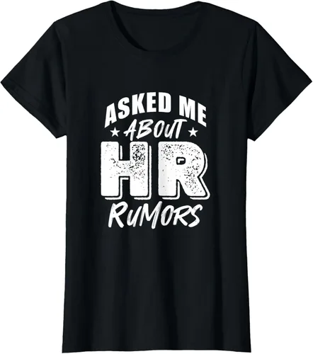 Vista 24 de Pregúntame sobre Rumores de RRHH Camiseta, Negro