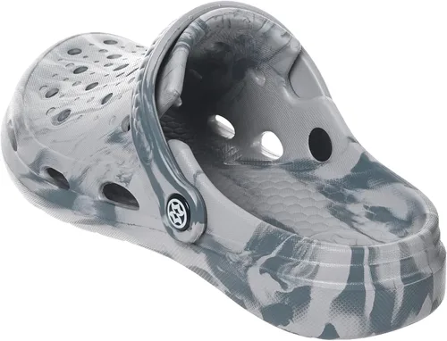 Vista 3 de Eagsouni Zuecos con soporte de arco para mujer y hombre, unisex, para adultos, antideslizantes, para exteriores, playa, color gris, 13-13.5