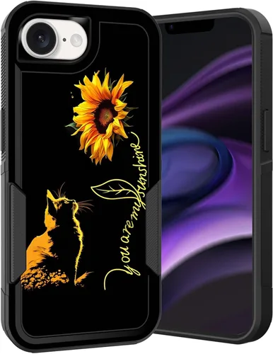 Vista 231 de Funda para iPhone Air, doble capa híbrida resistente resistente a prueba de golpes de policarbonato duro + funda protectora de silicona suave