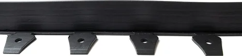 Vista 3 de EasyFlex Borde de jardín de pared alta sin excavación con picos de anclaje, 2.5 pulgadas. Borde de jardín de plástico recto alto con textura de Negro