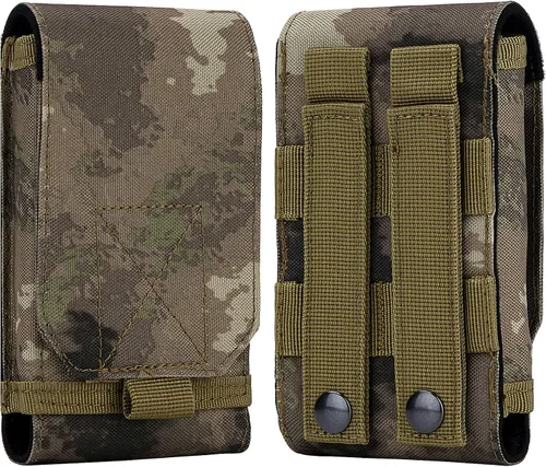 Vista 15 de bvya Funda táctica Molle para iPhone 15 Pro Max/15 Pro/15 Plus/15/14 Pro Max/13 Pro Max/12 Pro Max y otros teléfonos inteligentes de 4.7 a 6.9