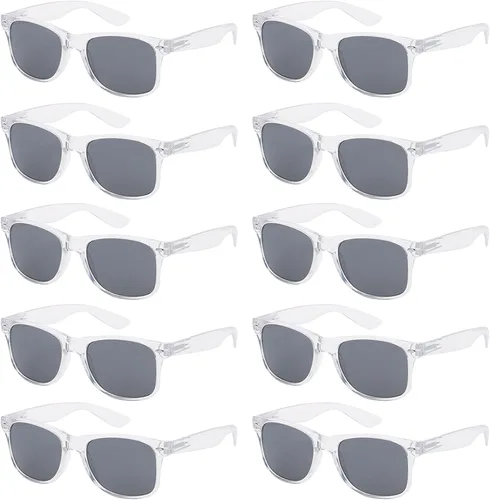 Vista 30 de Paquete de 10 lentes de sol a granel con protección UV para Bandera Americana Humo