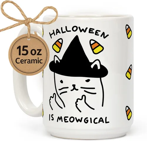 Vista 89 de LookHUMAN Tazas de Halloween Taza de café de Halloween - Tazas de café para decoración ideales para amantes y entusiastas de la decoración - Taza