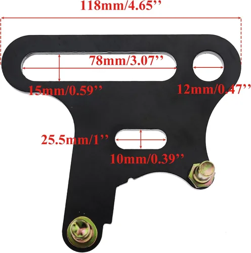 Vista 2 de PRO BAT 12mm/0.47" Agujero de eje de freno de disco trasero de 12mm/0.47" para bicicleta Pit PRO Dirt Trail de 110cc, 125cc, 140cc, 150cc