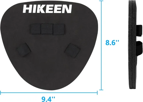 Vista 5 de Hikeen 2 Packs Baseball Training Gloves Infield Training Gloves Pancake Glove Softhands Baseball Fielding Trainer Flat Glove Two-Hands